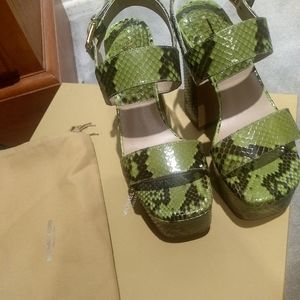 Michael Kors Collection Blaire Python Platform